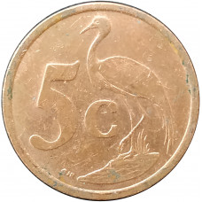 5 центов 2005 ЮАР из оборота