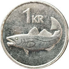 1 крона 2006 Исландия из оборота
