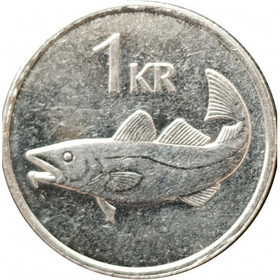 1 крона 2006 Исландия из оборота 1 крона 2006 Исландия из оборота