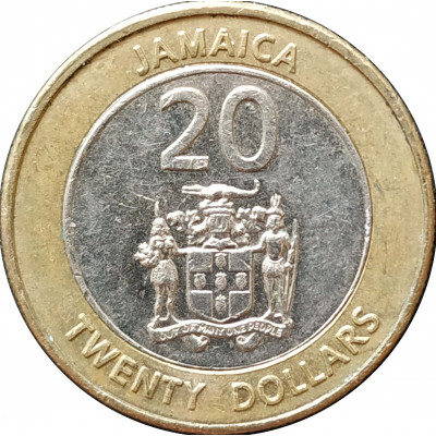 20 долларов 2006 Ямайка из оборота 20 долларов 2006 Ямайка из оборота