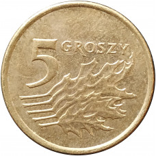 5 грошей 2006 Польша из оборота