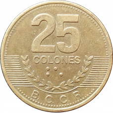25 колонов 2007 Коста-Рика из оборота