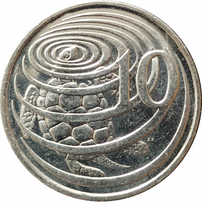 10 центов 2008 Каймановы острова из оборота