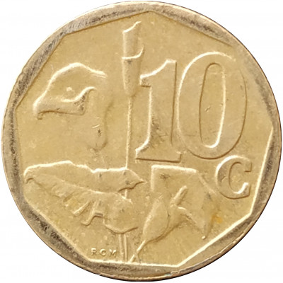 10 центов 2008 ЮАР из оборота 10 центов 2008 ЮАР из оборота