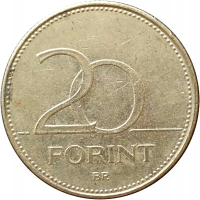 20 форинтов 2008 Венгрия из оборота 20 форинтов 2008 Венгрия из оборота