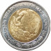 1 песо 2010 Мексика из оборота