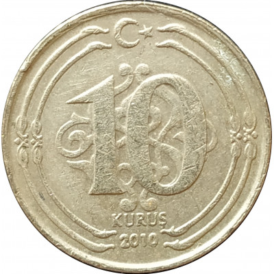10 курушей 2010 Турция из оборота