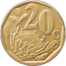 20 центов 2010 ЮАР из оборота