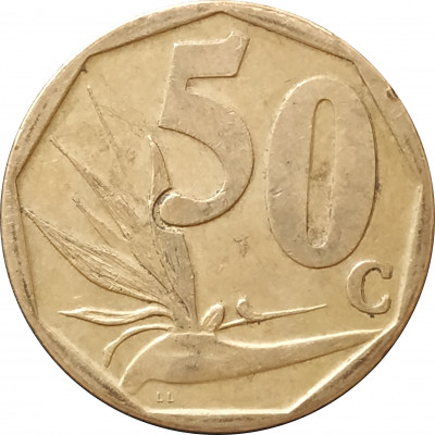 50 центов 2010 ЮАР из оборота 50 центов 2010 ЮАР из оборота