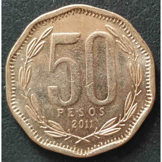 50 песо 2011 Чили из оборота