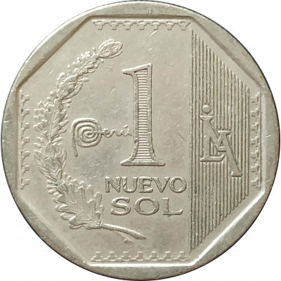 1 новый соль 2012 Перу из оборота 1 новый соль 2012 Перу из оборота