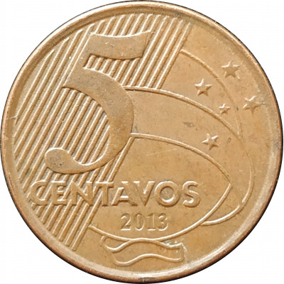 5 сентаво 2013 Бразилия из оборота 5 сентаво 2013 Бразилия из оборота
