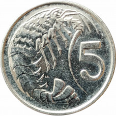 5 центов 2013 Каймановы острова из оборота