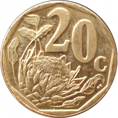 20 центов 2015 ЮАР из оборота 20 центов 2015 ЮАР из оборота