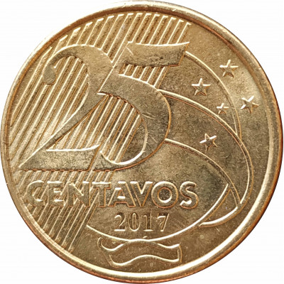 25 сентаво 2017 Бразилия из оборота 25 сентаво 2017 Бразилия из оборота