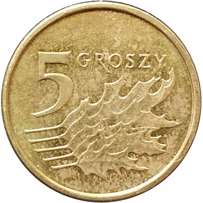 5 грошей 2017 Польша из оборота 5 грошей 2017 Польша из оборота