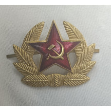 Кокарда Советской Армии со звездой металлическая