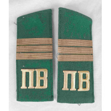 Погоны Пограничных Войск СССР Сержант, косой угол, на китель