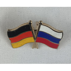 Знак Флаг Россия-Германия. Дружба Народов