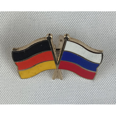 Знак Флаг Россия-Германия. Дружба Народов