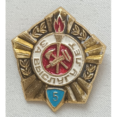 Знак ВДПО За выслугу 5 лет